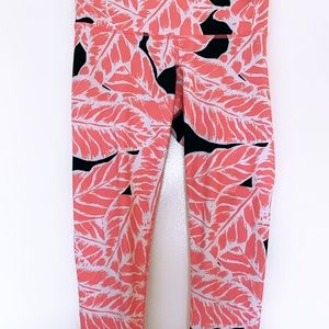 Alo Yoga - Airbrush Legging - Pink Palm Leaf